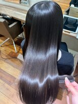 キュア 表参道(CURE)&nbsp;黒髪/グレージュカラー/ココアベージュ/ヘルシーロング[表参道]