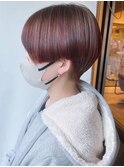 【morio原宿】前下がりハンサムショート 前髪あり 骨格矯正