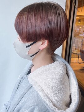 モリオフロムロンドン 原宿本店(morio from London) 【morio原宿】前下がりハンサムショート 前髪あり 骨格矯正