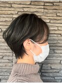 ハンサムショート　ショートボブ　オリーブ　ミニショート　