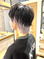 ラボヌールヘアー 札幌店(La Bonheur hair etoile) ◆  インナーカラー/ホワイト/マッシュウルフ　◆