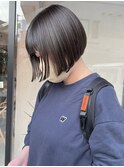 ミニボブ/切りっぱなしボブ/ボブ/暗髪
