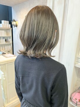 キャアリー(Caary) 福山市美容室Caary人気ハイライトたっぷり立体オリーブアッシュ