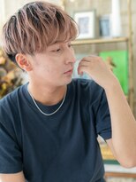 カバーヘア ブリス 大宮西口(COVER HAIR bliss) ツートンカラーくせ毛風ツーブロックパーマc3大宮20代30代40代