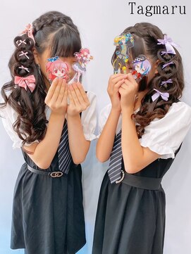 タグマル 編みカチュハートのサイドアップ☆