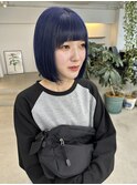 ボブ×ネイビー