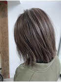 髪質改善カラー×ハイライト仕様