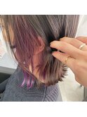○パープルイヤリング○