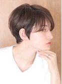 小顔美髪シアーカラーカールショートセミディ姫カット