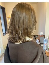 リュンヌ 門前仲町(lune) レイヤーボブハイライトベージュカラーショートレイヤーロブ