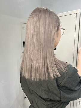 ペレ 栄店(PELE) デザインカラー/レイヤーカット/ウェットヘア/オリーブベージュ