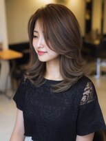 アルトリスト(Altruist Aging×HAIR&SPA) ★ダークアッシュ大人ガーリーボブ着物ミディアムレイヤーカット