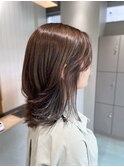 【EIGHT 豊崎】お客様スタイル_インナー×ダークグレージュ
