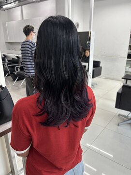 アライブ ハラジュク(ALIVE harajuku) 【ALIVE 夕貴】暗めパープルグラデーションカラー