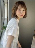 20代30代40代50代小顔ミディアム外ハネボブアッシュ