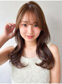 美髪大人可愛いセミディくせ毛風カールくびれヘアうるツヤ