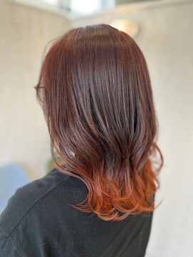 スエルテ(Suerte) ピンクオレンジ×グラデーション