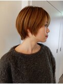 #丸みショート#ショートレイヤー/岸本 理希