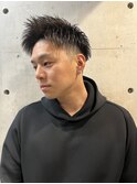 ツーブロックショートメンズジェットモヒカン刈り上げフェード