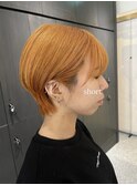 多毛さんの、耳掛けショートスタイル