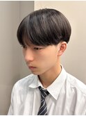 シースルーマッシュナチュラルマッシュメンズ韓国ツーブロック