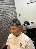 ホワイトメッシュツイストパーマ
