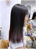 【Tierra美侑】ブリーチ無しダブルカラーレッドグラデーション
