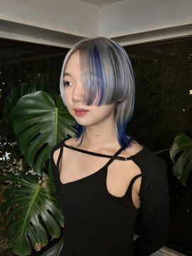 キイ 原宿 表参道(K.e.y) デザインカラー/エンドカラー/ポイントカラー/ホワイトシルバー