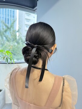 ファーストステップ 表参道(FIRST STEP) 『タイトシニヨン』/結婚式/お呼ばれ/ドレス◎