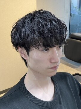 ブルニール 心斎橋(BLEUNIR) シャドウパーマ　無造作　韓国メンズ　シースルーマッシュ