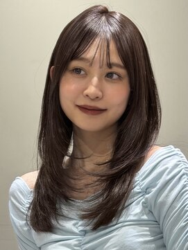 ノイ 銀座(noi) 顔周りレイヤーカットグレージュカラーくびれレイヤーカット