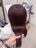 ・ボルドーワインレッド×髪質改善