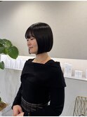 ワンカール仕上げで可愛く【難波 桜川/似合わせカット】