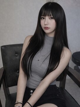 ユウキカガヤキ(YUUKI KAGAYAKI) 姫路 レイヤーカット ロング 姫路 縮毛矯正 縮毛矯正 自然