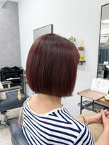 クラン(Chlan) ローズカラー×あごラインボブ