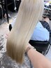 カット＋ブリーチ＋フルカラー＋髪質改善トリートメント￥24,300