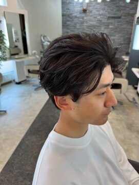 ガーデン 西川田店(garden) 宇都宮メンズカットメンズパーマセンターパートニュアンスパーマ