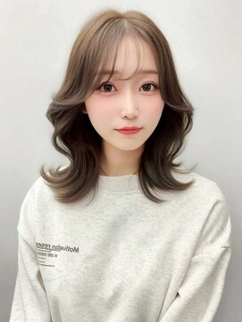 スターズ 柏(STARS) ミルクティーベージュカラー 髪質改善 韓国ヘア くびれ巻き 20代