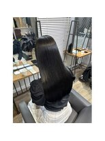 ピークス 渋谷店(Peaks) グレージュ/顔周りレイヤーボブ/韓国巻き/結べるレイヤーカット