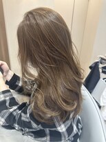 ベル サウス(BHEL south) *ブリーチなしベージュカラー顔周りカット