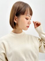 La fith hair link 瓢箪山店【ラフィス ヘアー リンク】【8月29日OPEN（予定）】&nbsp;【La fith】切りっぱなしボブ×グレーベージュ