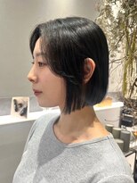 ログ(log)&nbsp;韓国風　髪質改善カラー　顔まわり　レイヤー　ミディアム　艶髪