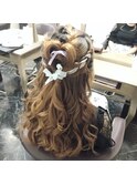 ハーフアップ(ヘアセット)
