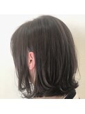 ダークグレージュ☆外ハネロブ【大橋】＠lis_oohashi