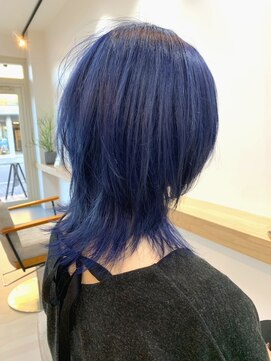 ドットエフ(.f) ブリーチ/ダブルカラー/ブルー/ブルーバイオレット