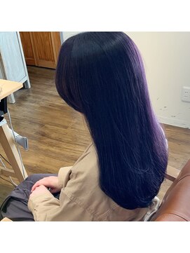 ココ(Coco) ロング　ダークパープル