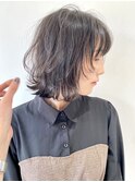【FOLK】透明感ダークグレージュ☆似合わせ顔まわりレイヤー♪