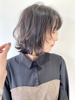 フォーク FOLK&nbsp;【FOLK】透明感ダークグレージュ☆似合わせ顔まわりレイヤー♪