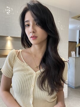 アリュウル 表参道(ALLURE) 憧れ韓国女優ヘア/前髪なしロングヘア/レイヤーカット/地毛風