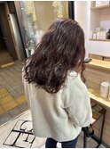 long perm コテ巻き風パーマ　外国人風パーマ　西宮北口